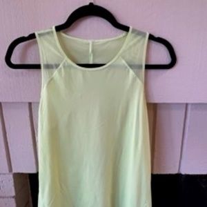 Lululemon For The Run Tank Open Back Mesh Light Running Singlet